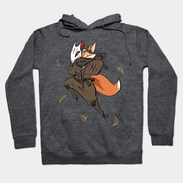 Kitsune Ninja Hoodie by trilobitepunch